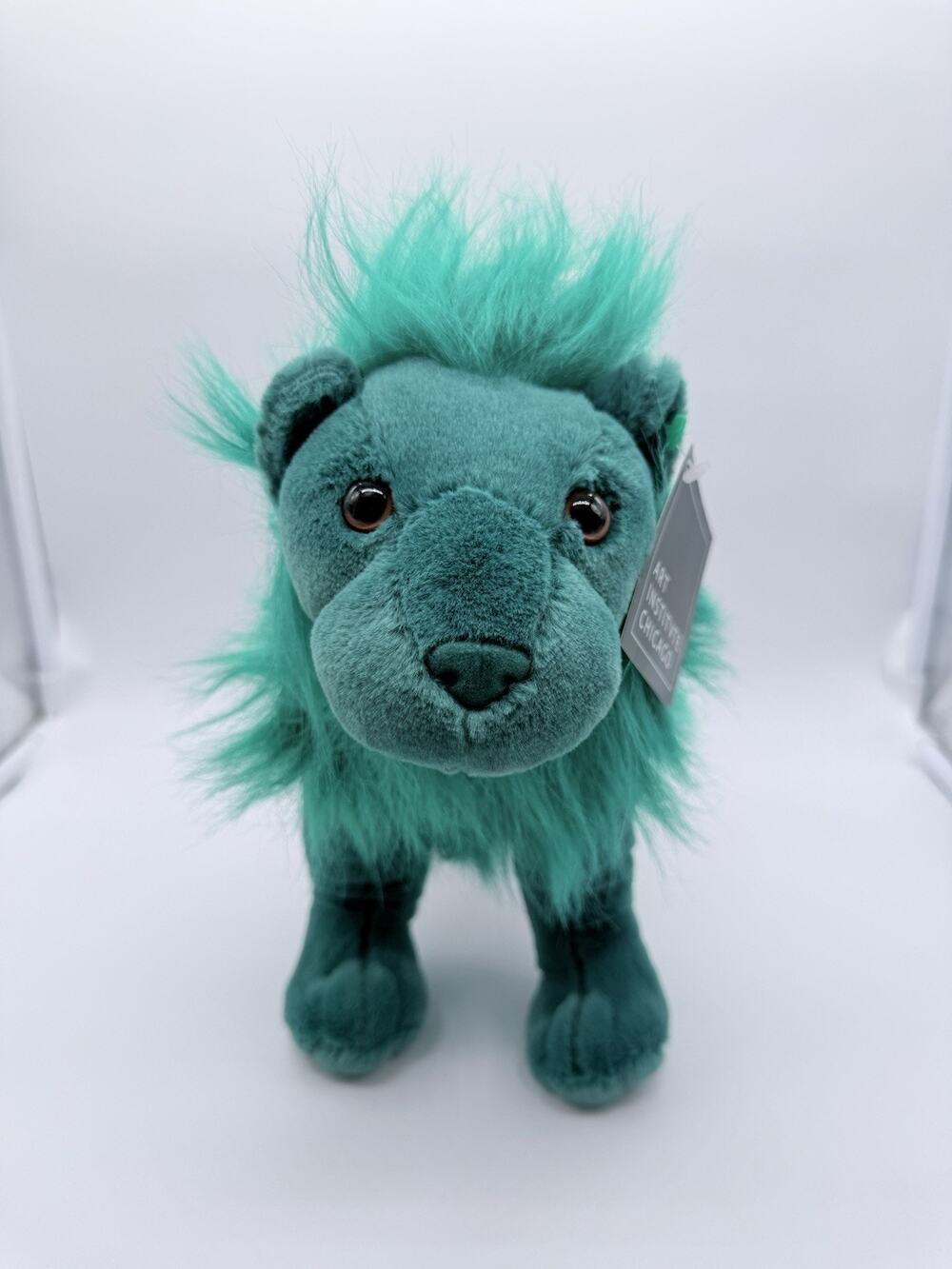 Art Institute of Chicago Souvenir Teal Lion Plush Stuffed Animal Toy 9β 2023